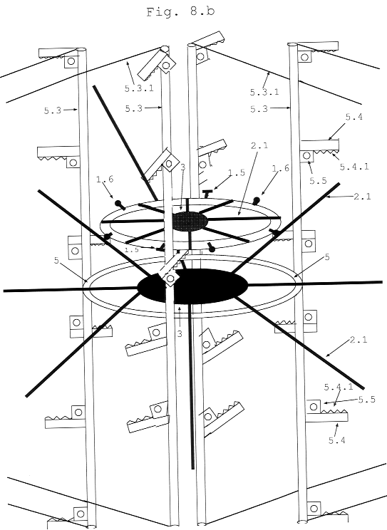 Inner Ring as a magazine docking and loading construction for Thruster-Ring-Spacecrafts